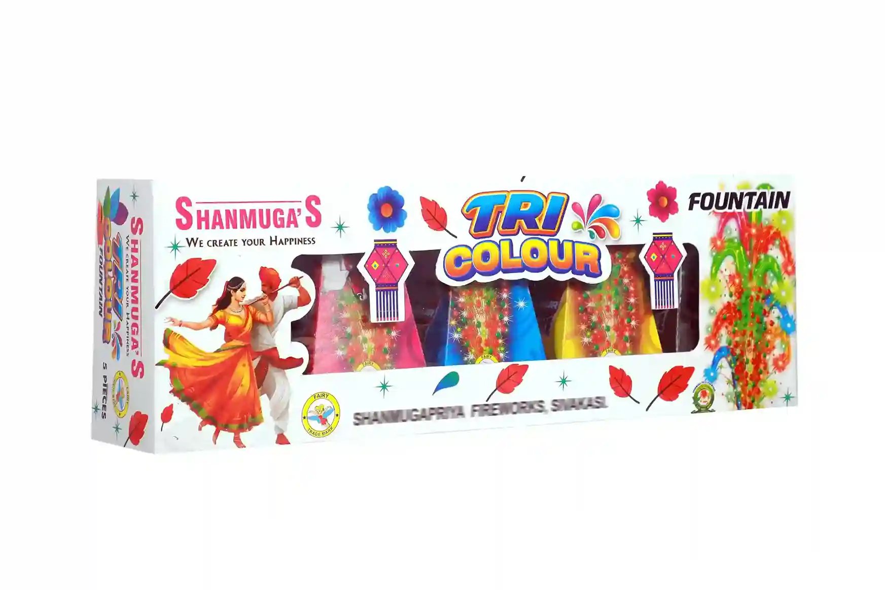 Tri Colour Fountain (5 Pcs)